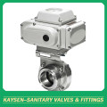 Electric Actuated Sanitary Butterfly Valves Clamped